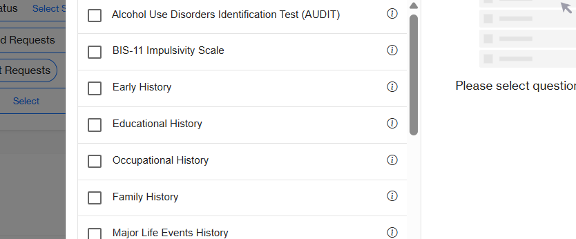 Questionnaires and History